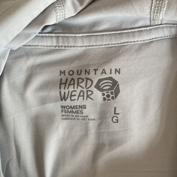 Mountain Hardwear Womens Gray Crater Lake Hoody Size Large Lightweight Active - Picture 10 of 10